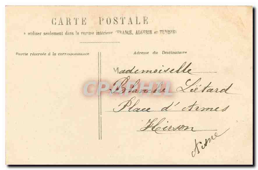 CPA Paris Le Lion de Belfort  — Verso