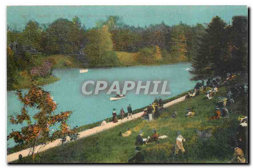 CPA Paris Le Bois de Boulogne Le lac