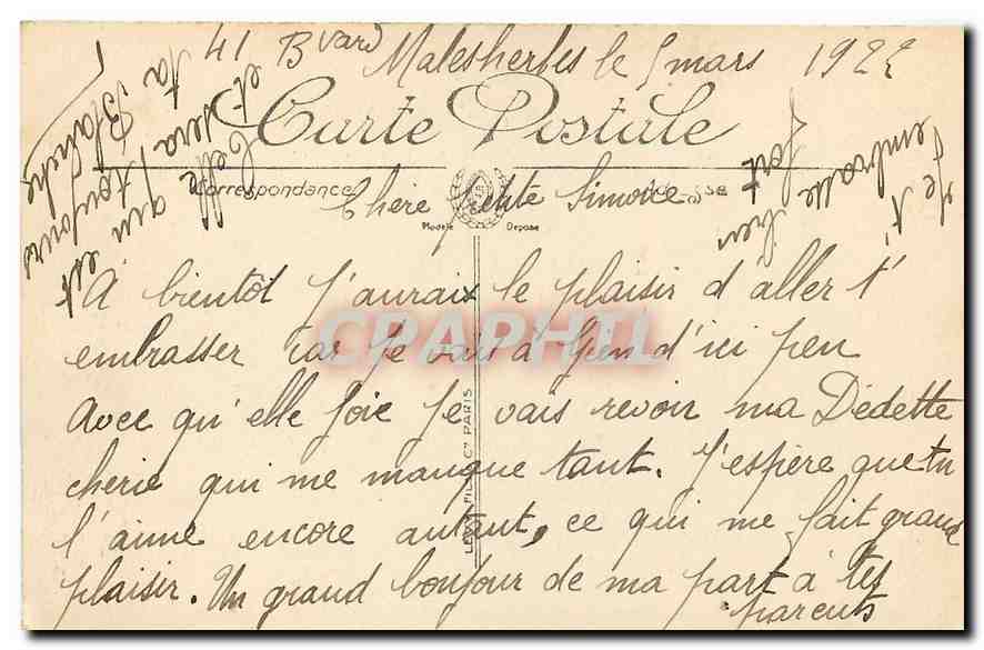 CPA Paris l'Hotel de Cluny  — Rückseite
