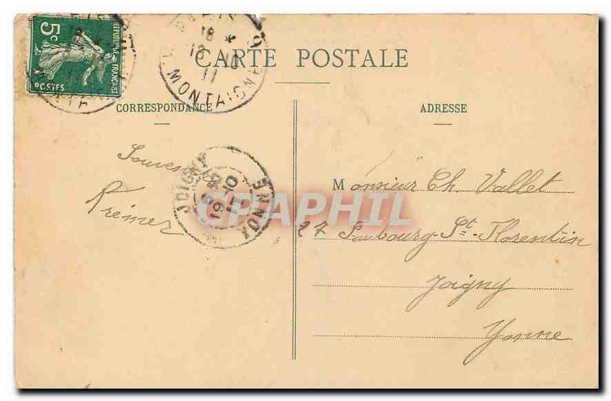 CPA Paris La Gare de Lyon  — Rückseite