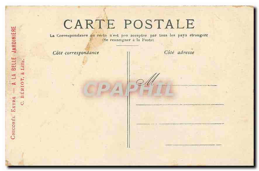 CPA Paris La Bourse  — Verso