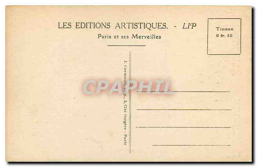 CPA Paris Le Dome des Invalides et les nouveaux Jardins  — Rückseite