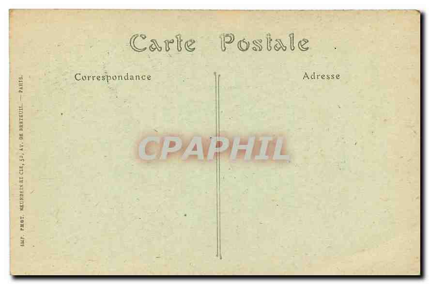 CPA Paris l'Arc de Triomphe de l'Etoile  — Rückseite