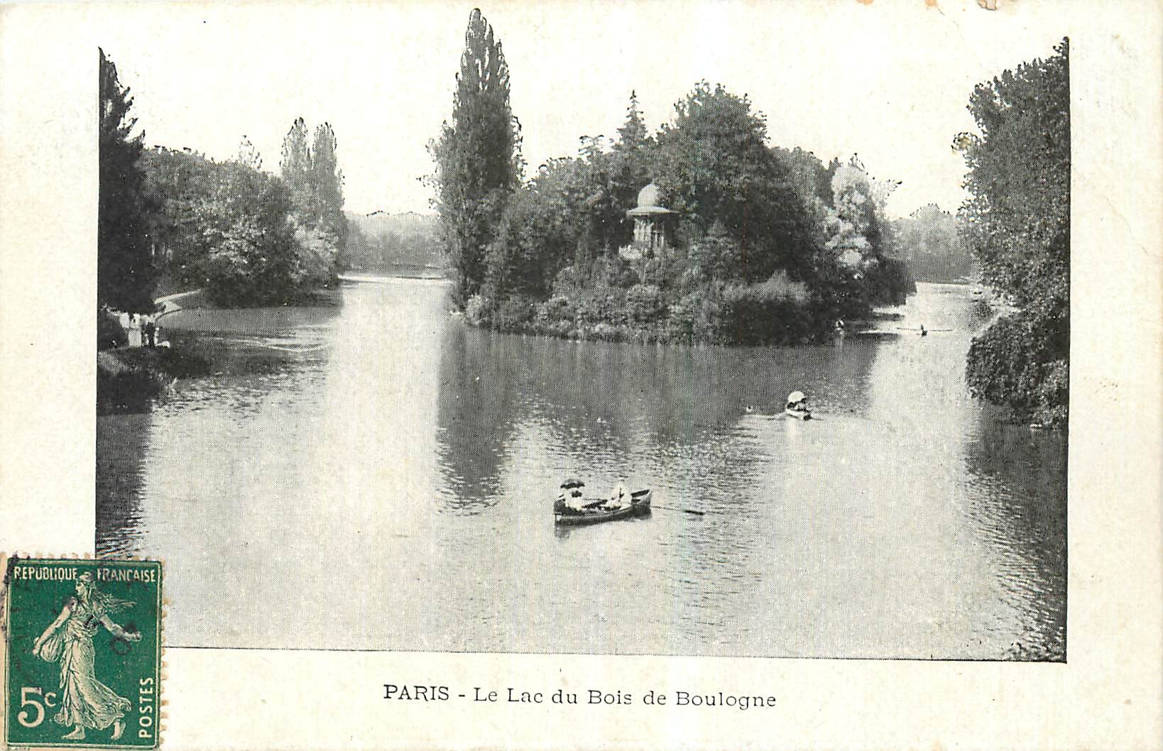 CPA Paris Le Lac du Bois de Boulogne 