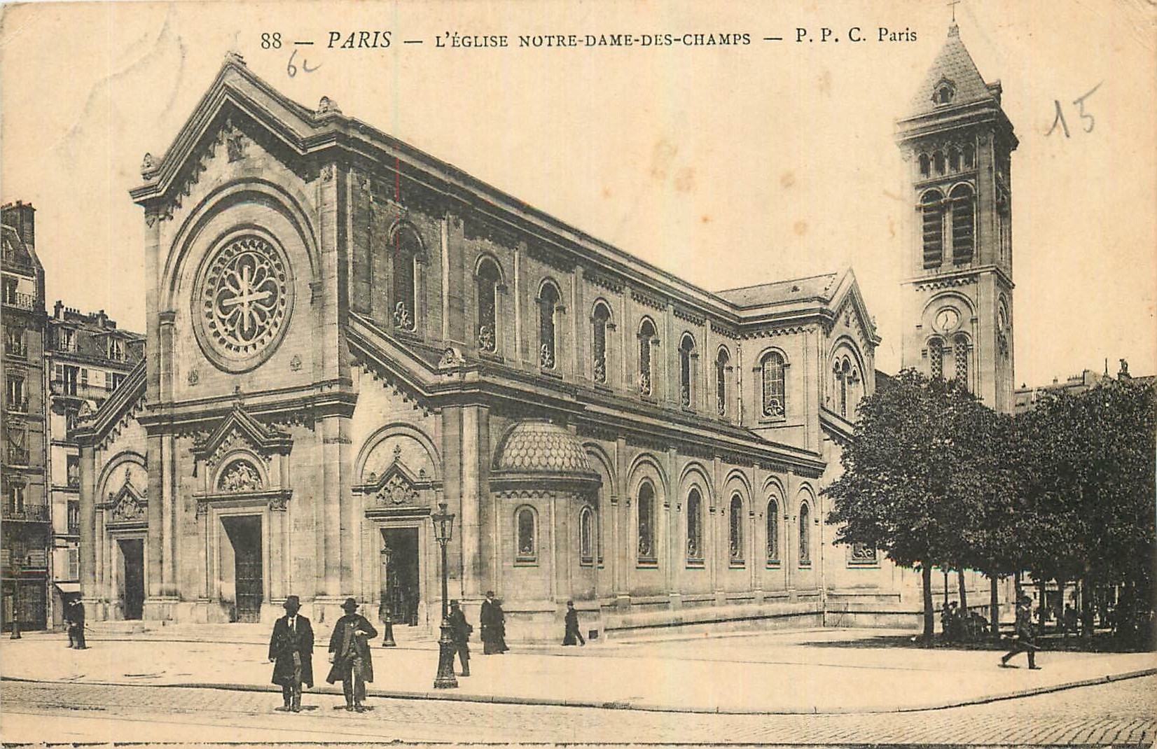 CPA Paris l'Eglise Notre Dame des Champs 