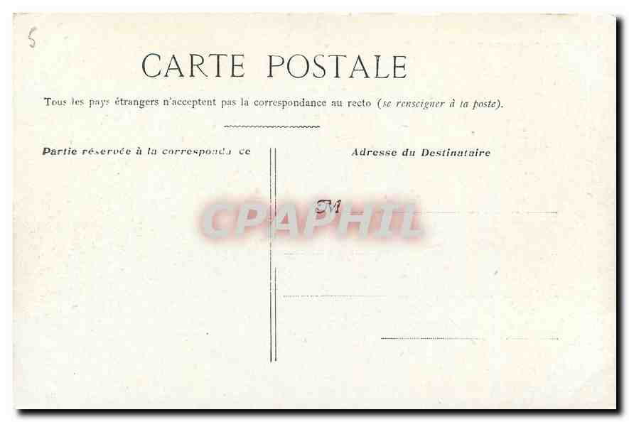 CPA Paris Chambre des Deputes  — Rückseite
