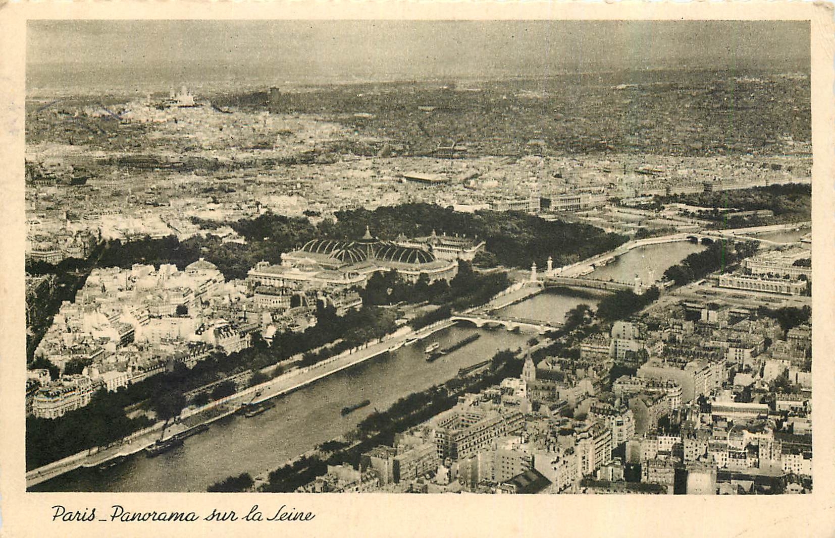 CPA Paris Panorama sur la Seine 