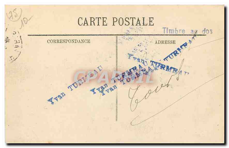 CPA Paris Vue sur la Seine prise du Pavillon de Flore  — Rückseite