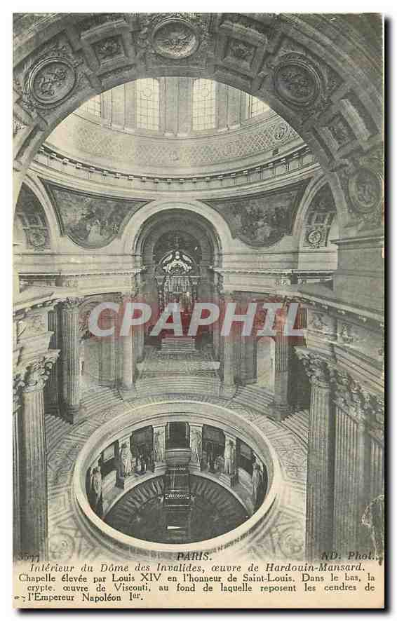 CPA Paris Interieur du Dome ds Invalides 