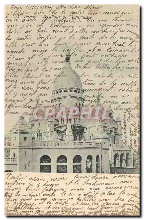 CPA Paris Basilique de Montmartre 