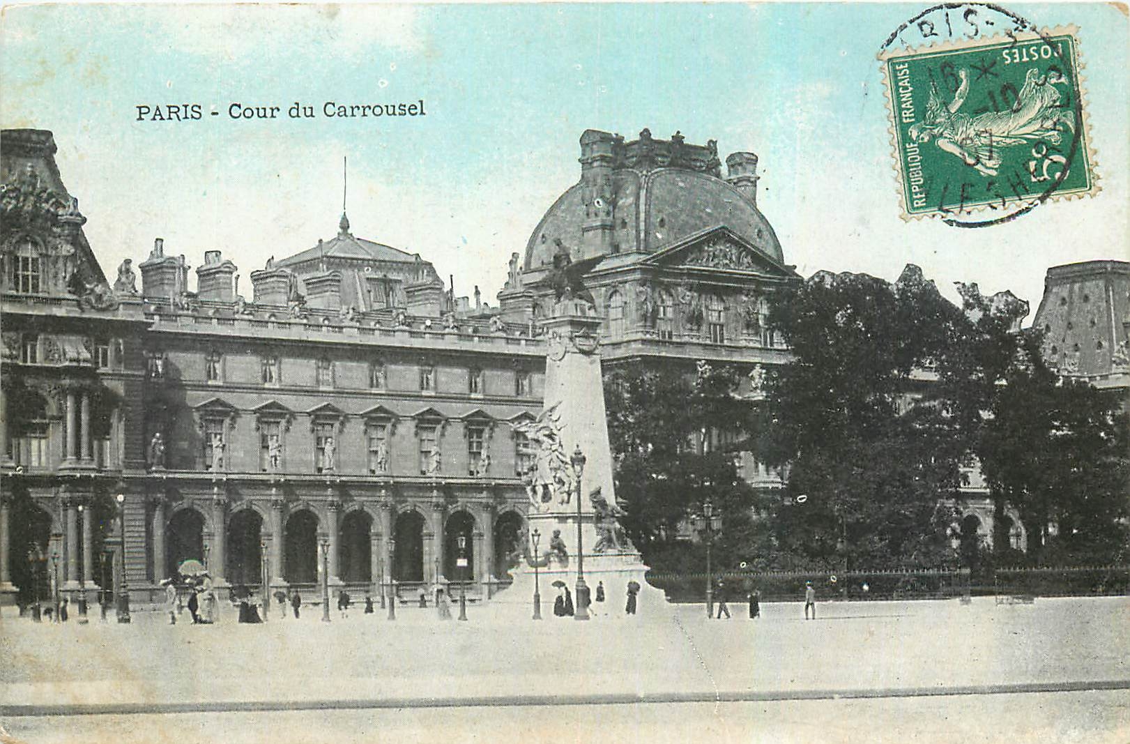 CPA Paris Cour du Carrousel 