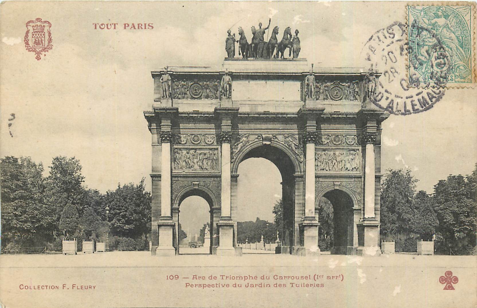 CPA Tout Paris Arc de Triomphe du Carrousel 