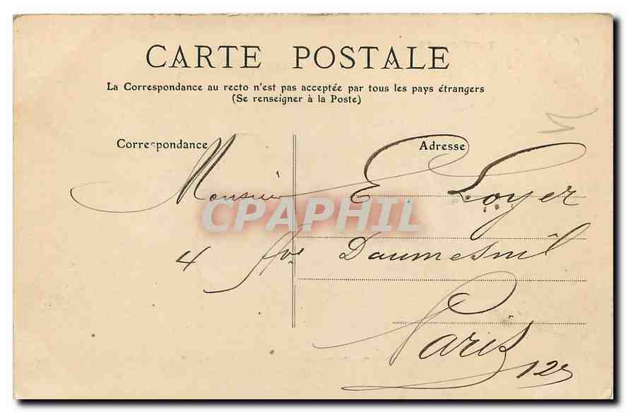 CPA Tout Paris Arc de Triomphe du Carrousel  — Rückseite