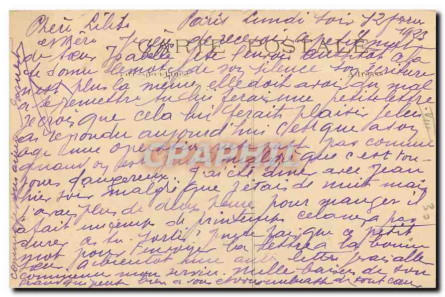CPA Paris Le Tombe du Soldat Inconnu  — Rückseite