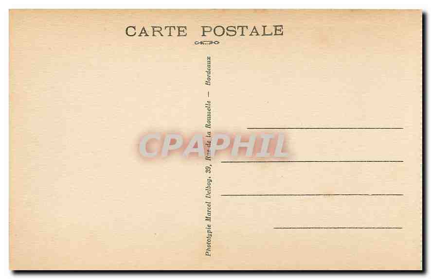 CPA Bordeaux Allees de Tourny et Cours du XXX Juillet  — Verso