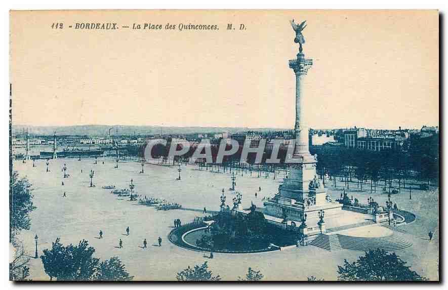 CPA Bordeaux La Place des Quinconces 