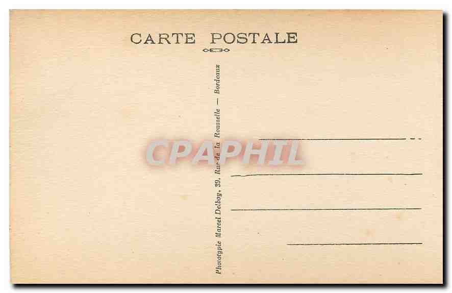 CPA Bordeaux Les Colonnes Rostrales  — Verso