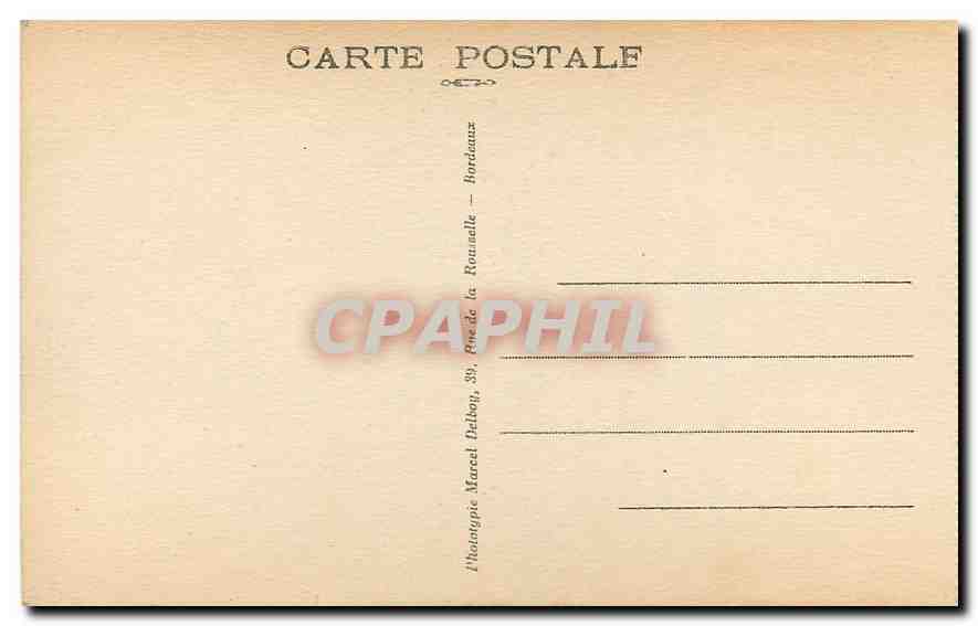 CPA Bordeaux Place de la Victoire Tramway Vichy Celestins — Rückseite