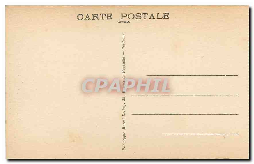 CPA Bordeaux La Porte du Palais  — Verso