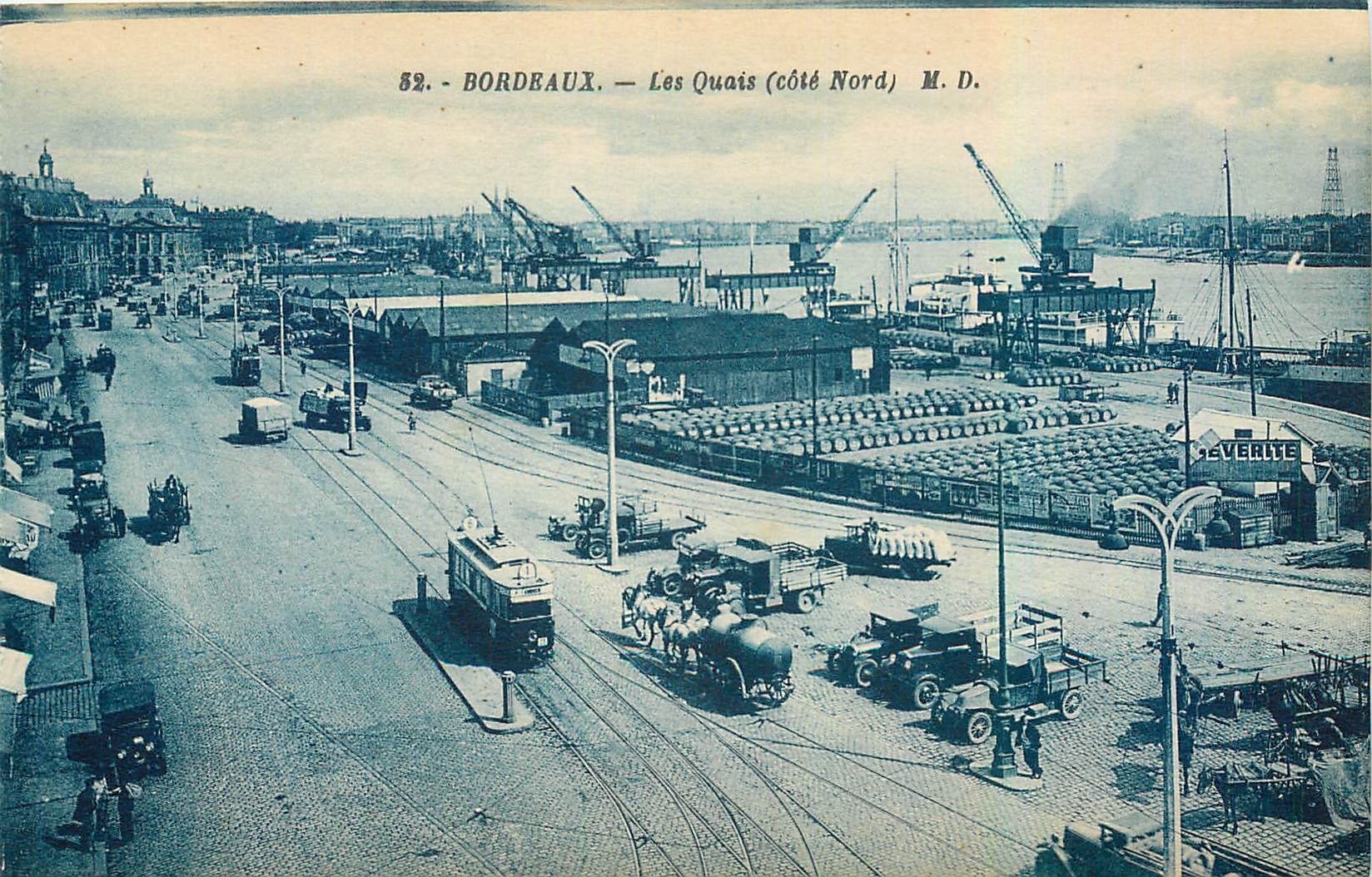 CPA Bordeaux Les Quais Cote Nord 