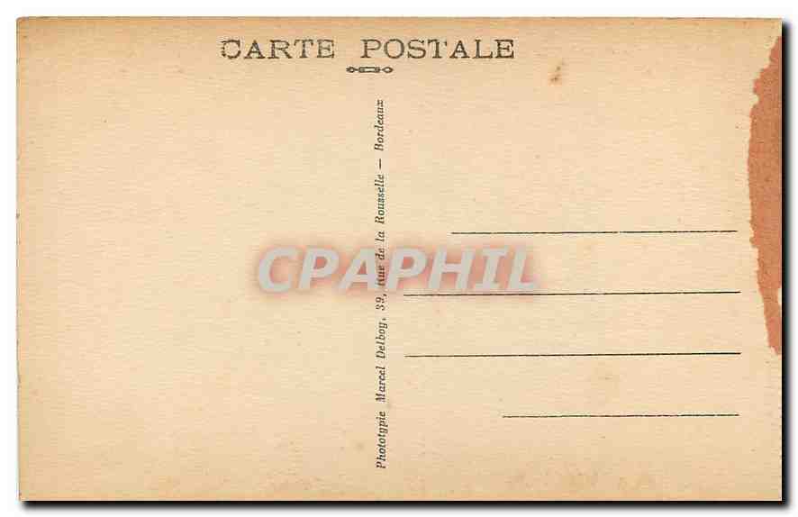 CPA Bordeaux Le Pont metalique sur la Garonne  — Verso