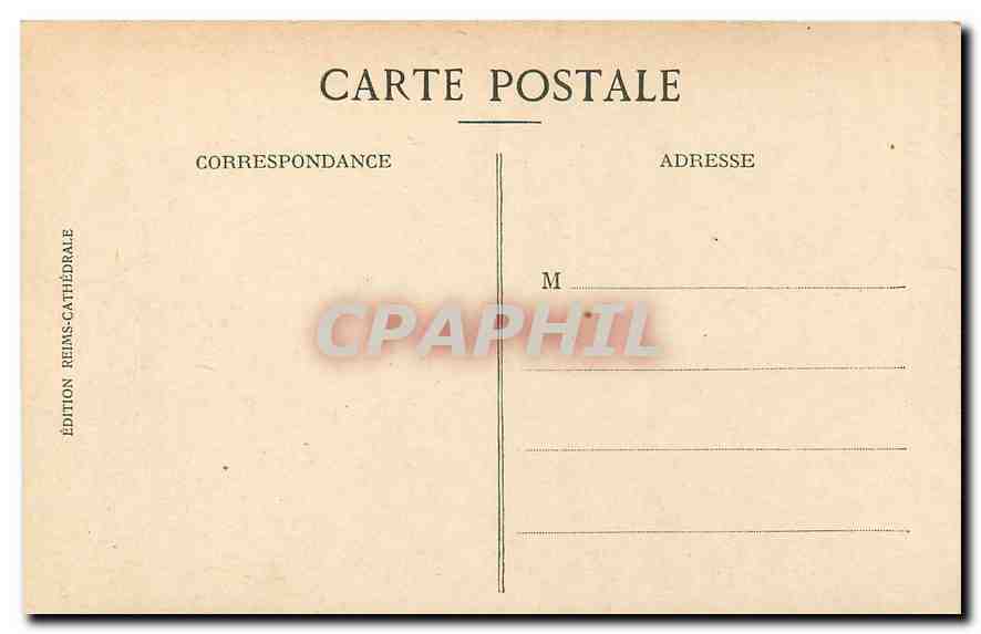 CPA Reims Saint Nicaise et le Sourtre de Reims  — Back