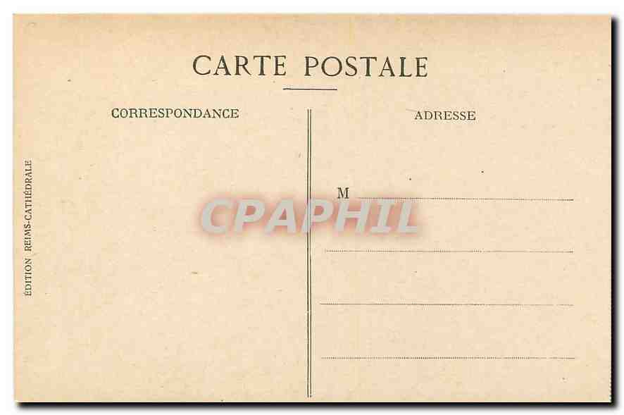 CPA Reims Le Revers du grand portail de la Cathedrale  — Verso