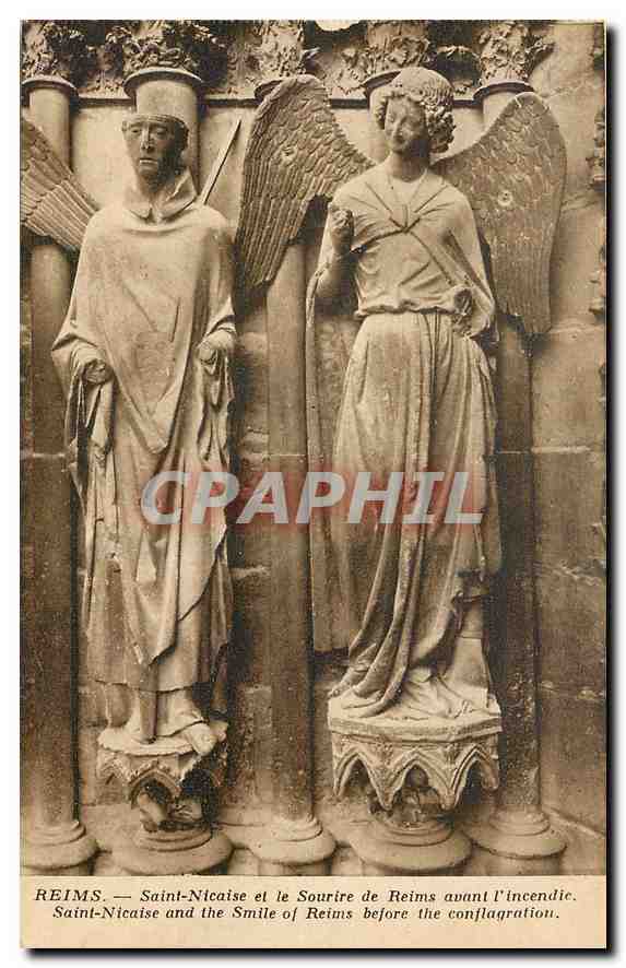 CPA Reims Saint Nicaise et le Sourite de Reims 