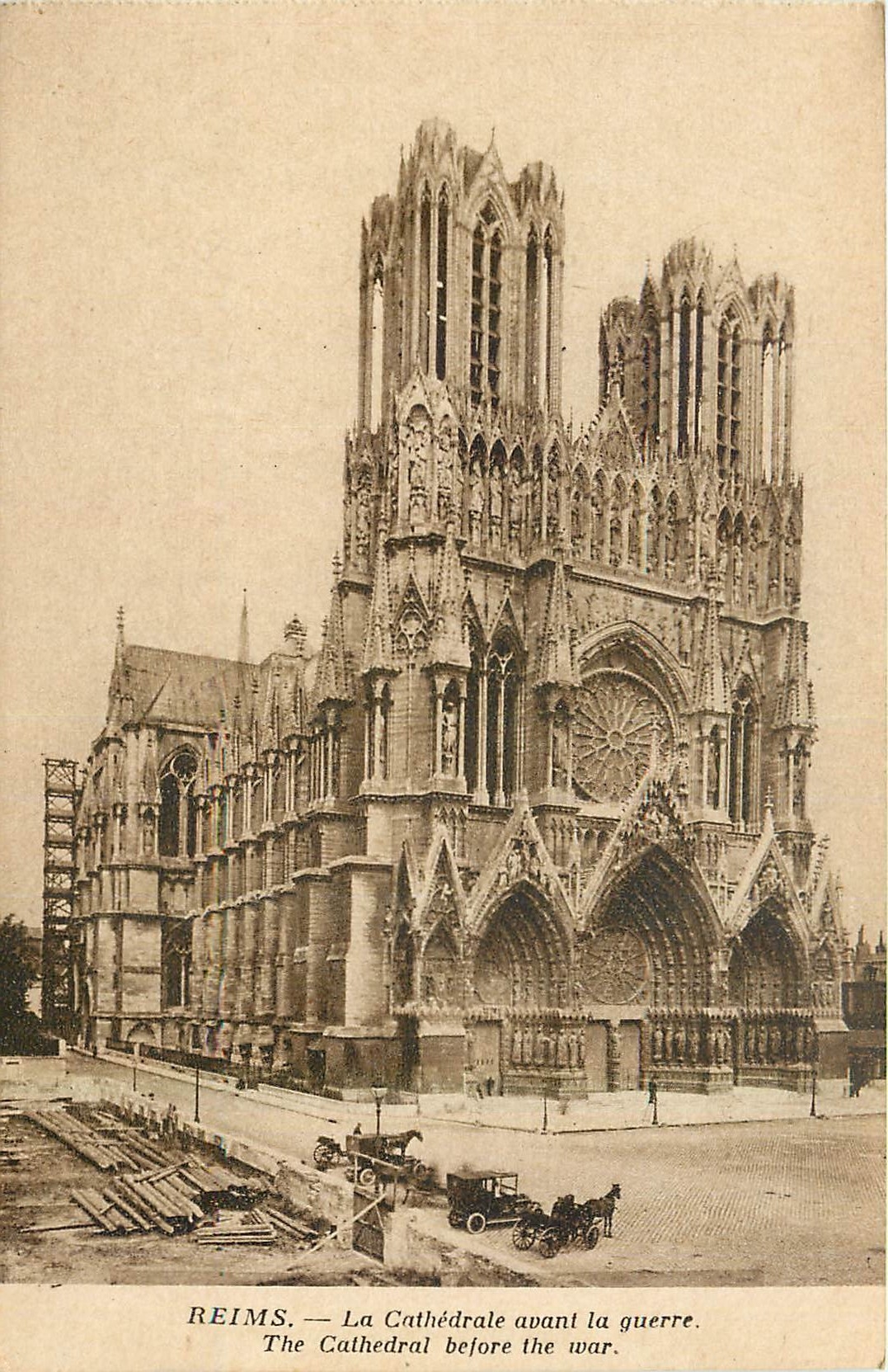 Reims — La Cathédrale avant la guerre — Édition Reims-Cathédrale