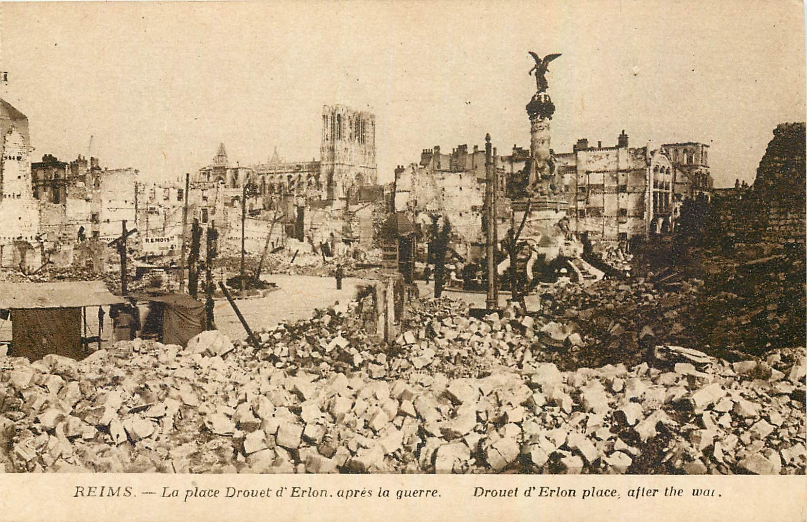 Reims — La place Drouet d'Erlon après la guerre — Édition Reims-Cathédrale