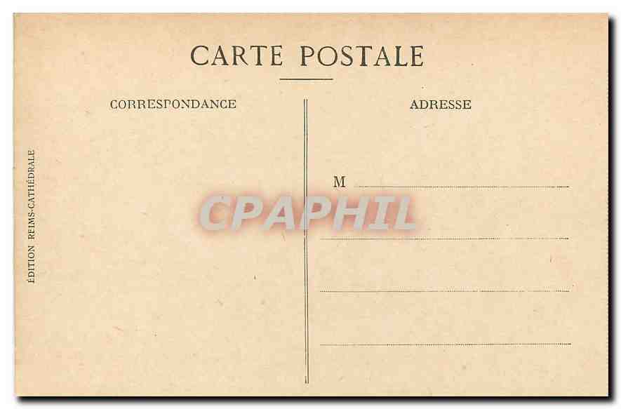 Reims — La place Drouet d'Erlon après la guerre — Édition Reims-Cathédrale — Rückseite