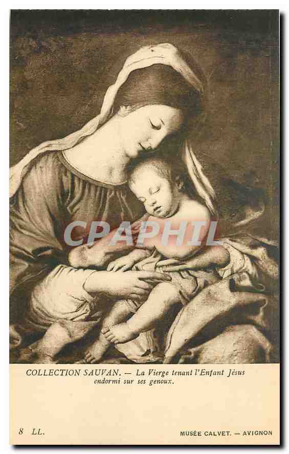 CPA Musee Calvet Avignon Collection Sauvan La Vierge tenant l'Enfant Jesus 