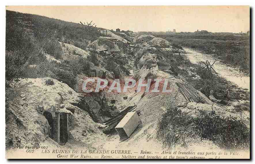 CPA Les Ruines de la Grande Guerre Reims 