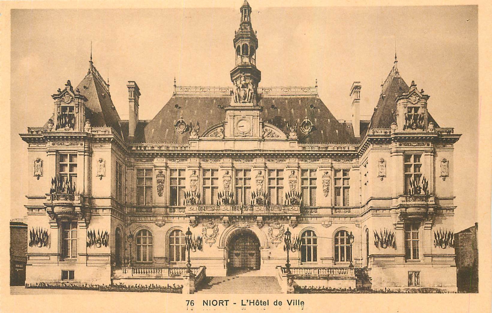CPA Niort l'Hotel de Ville 