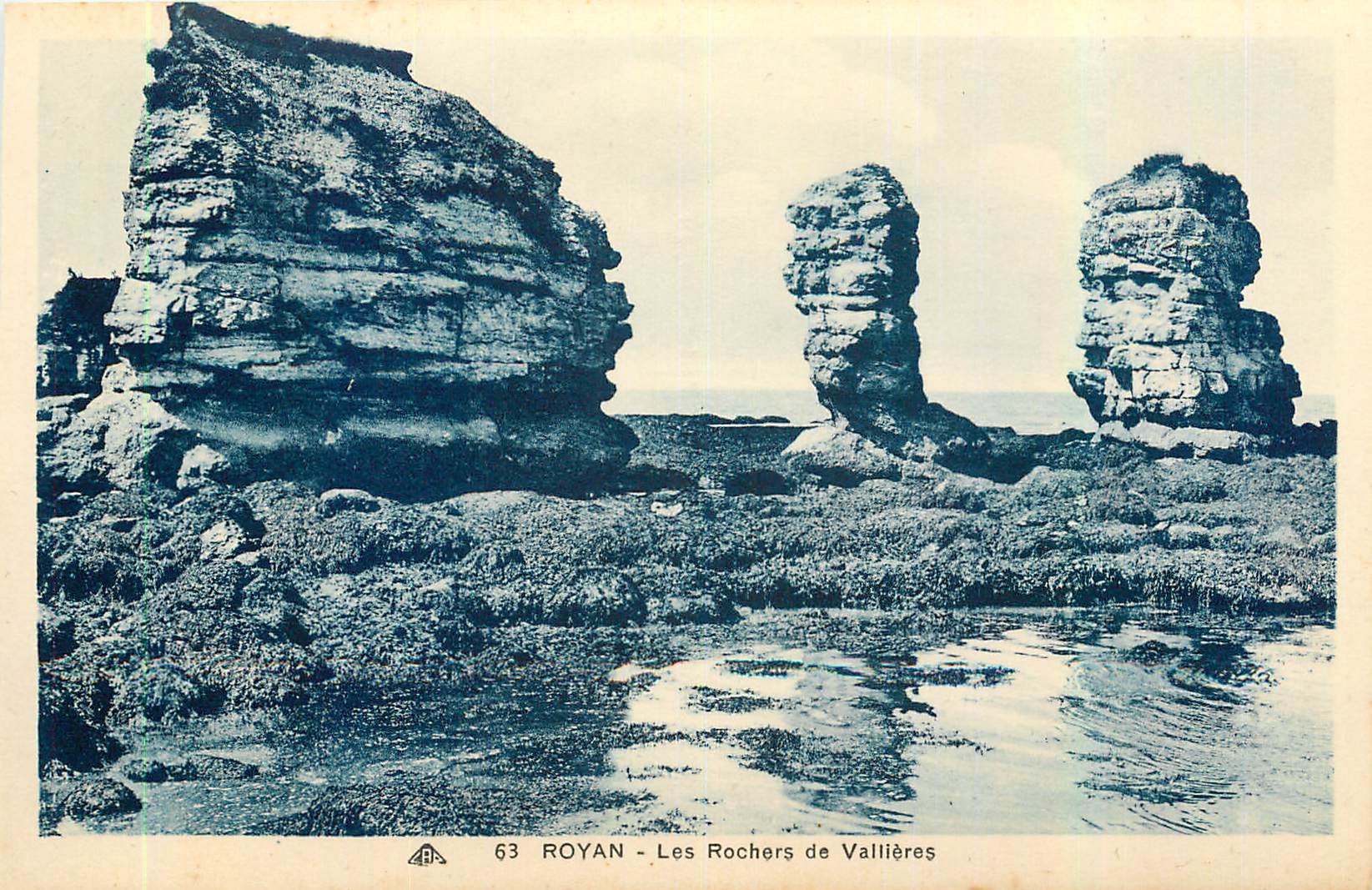 CPA Royan les Rochers de Vallieres 