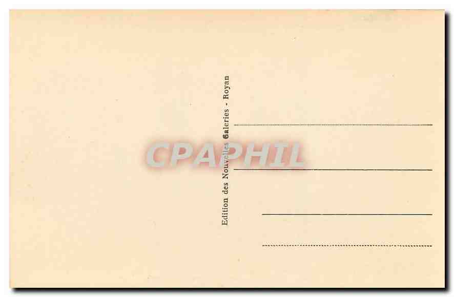 CPA Royan les Rochers de Vallieres  — Verso