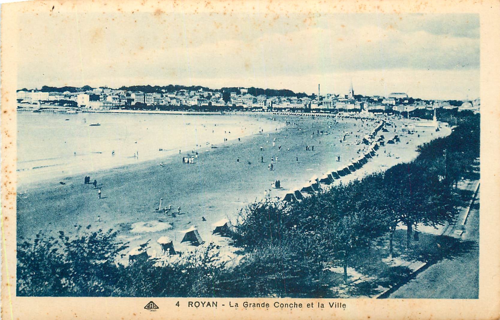 CPA Royan la Grande Conche et la Ville 