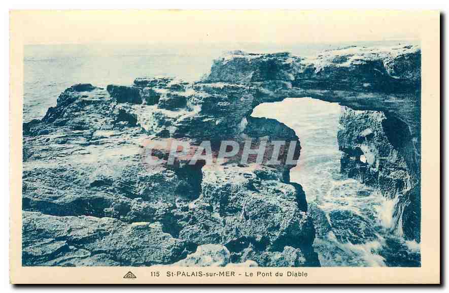 CPA St Palais sur Mer le Pont du Diable 