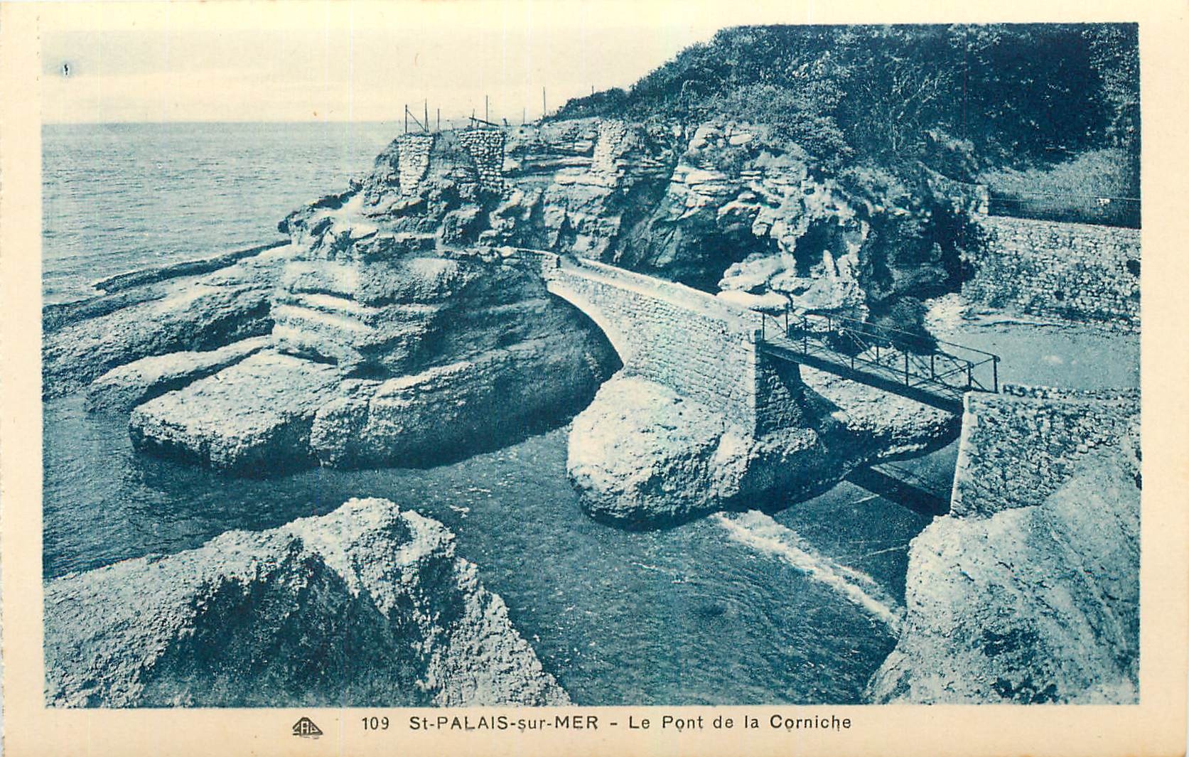 CPA St Palais sur Mer le Pont de la Corniche 