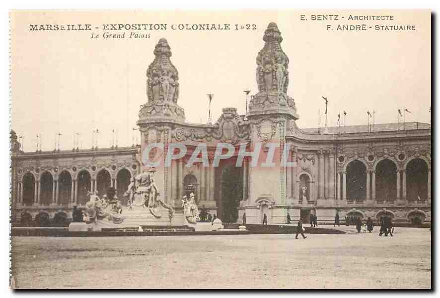 CPA Marseille Exposition Coloniale 1922 le Grand Palais 