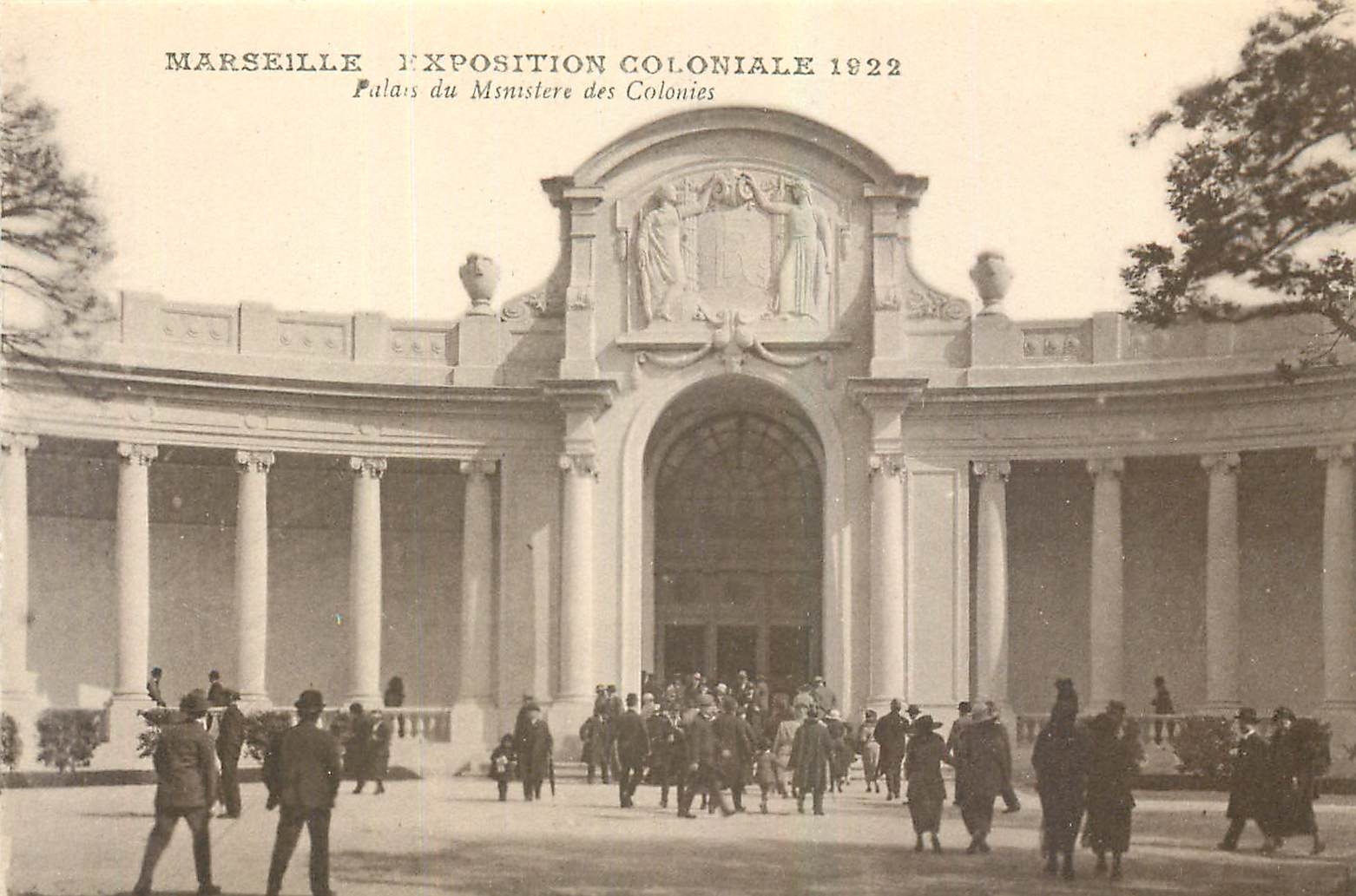 CPA Marseille Exposition Coloniale 1922 Palais du Ministere des Colonies 
