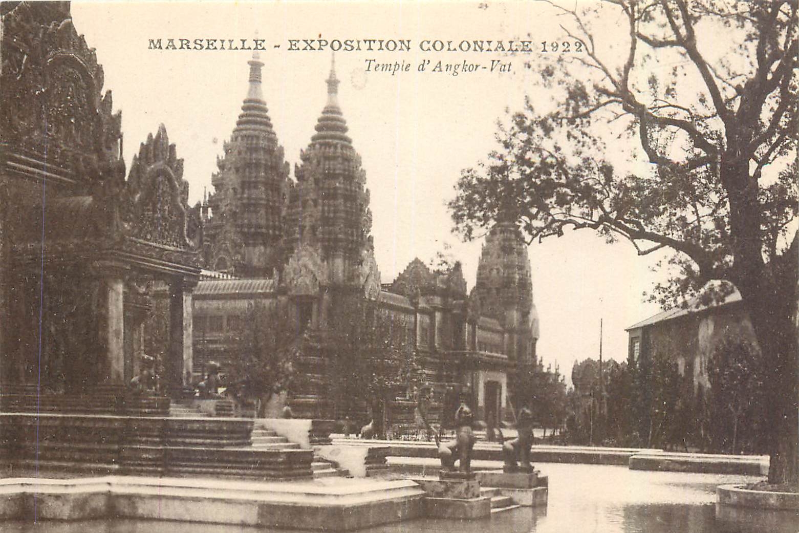 CPA Marseille Exposition Coloniale 1922 Temple d'Angkor Vat 