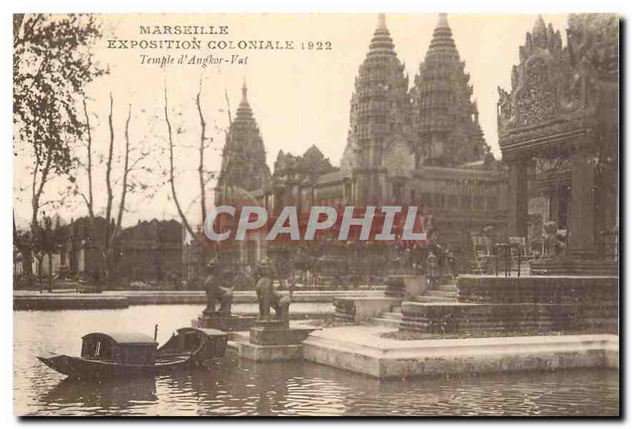 CPA Marseille Exposition Coloniale 1922 Temple d'Angkor Vat 