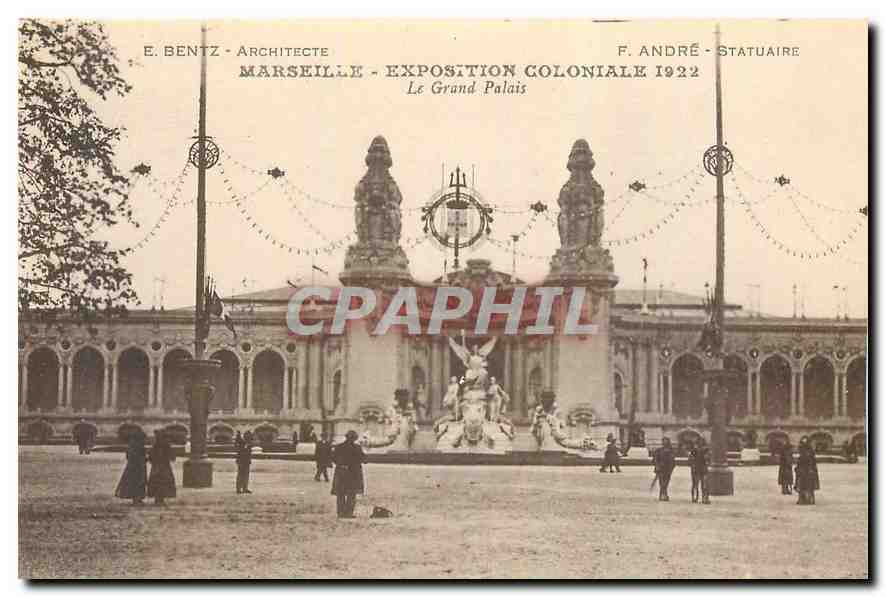 CPA Marseille Exposition Coloniale 1922 le Grand Palais 