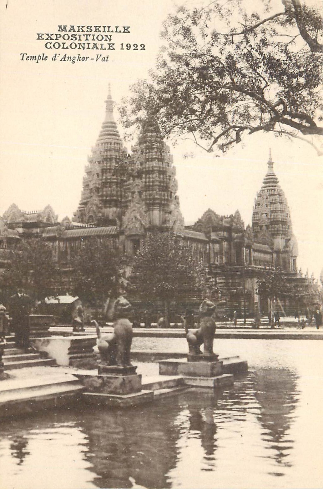 CPA Marseille Exposition Coloniale 1922 Temple d'Angkor Vat 
