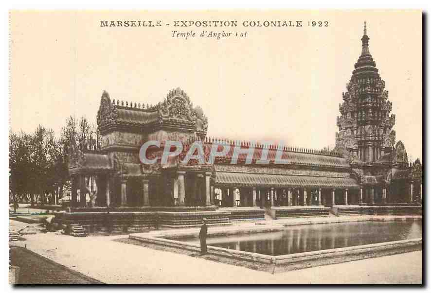 CPA Marseille Exposition Coloniale 1922 Temple d'Angkor Vat 