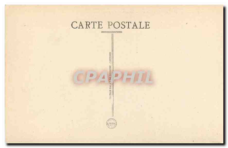 CPA Lourdes Le Calvaire XII Station Jesus meurt sur la Croix  — Verso