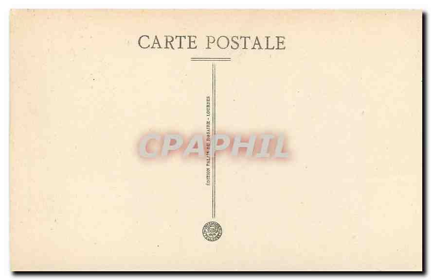 CPA Lourdes Le Calvaire IX Station Jesus tombe pour la troisieme fois  — Verso