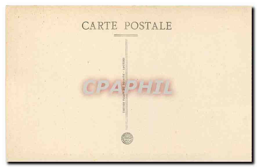 CPA Lourdes Le Calvaire VII Station Jesus tombe par terre pour la Deuxieme fois  — Rückseite
