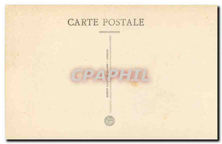 CPA Lourdes Le Calvaire VI Station Une Femme pieuse essuie la face de Jesus Christ  — Verso